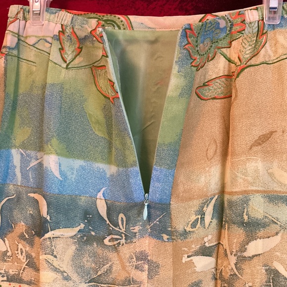 y2k nancy bolen for city girl abstract pattern maxi skirt - Picture 4 of 5